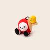 Fluffy Plush Table Tennis Plush Toy PP Cotton Sports Plush Keychain Backpack Decoration