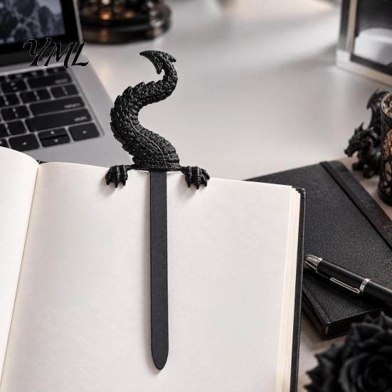 Niche Reading Tools for Adults 3D Printed Dragon Tail Bookmark, Retro Durable PLA Marker, Bookmark Book Lovers Unique Fantasy Animal Page Holder