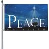 2D Flat, 2D Door Banner, 1pc Multi-size Optional 2D Door Banner Banner, Peace Earth Flag, Christmas Outdoor Flag with Buttonhole On One Side, Suitable