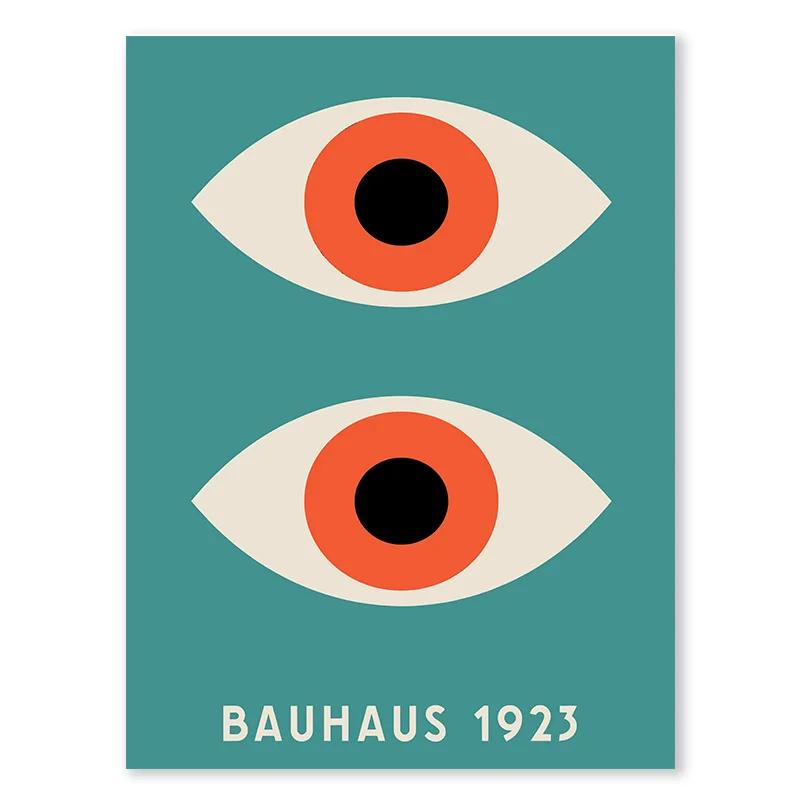 

Абстрактные зеленые цветные блоки Баухаус Геометрический плакат Печать Картина Nordic Simple Line Холст Гостиная Настенный декор Живопись 40x60cm No Framed