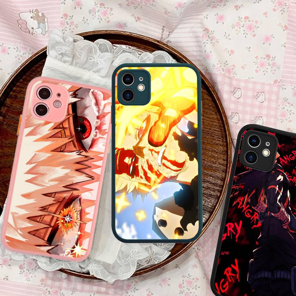 Anime B-Bakugo Katsuki Phone Case For iPhone 16e 16 15 14 13 12 11 Pro Max X XS Max Plus Matte Clear