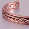 Verdrehte reine Kupferarmbänder Zopf Gesundheit Energie Magnetische Armreifen Vorteile Herren Verstellbares Armband Schmuck Arthritis Schmerzlinderung