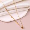 Titanium Steel Zirconia-Inlaid Necklace for Women - Luxurious, Versatile, and Exquisite Fashion Jewelry.