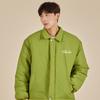 Astral Projection Magic Lettering Logo Stand Collar Padded Jacket_Olive