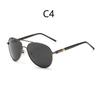Unisex UV400 Sunglasses Black Reflective Pilot Lenses for Men Women Driving Fashion Colored Glasses