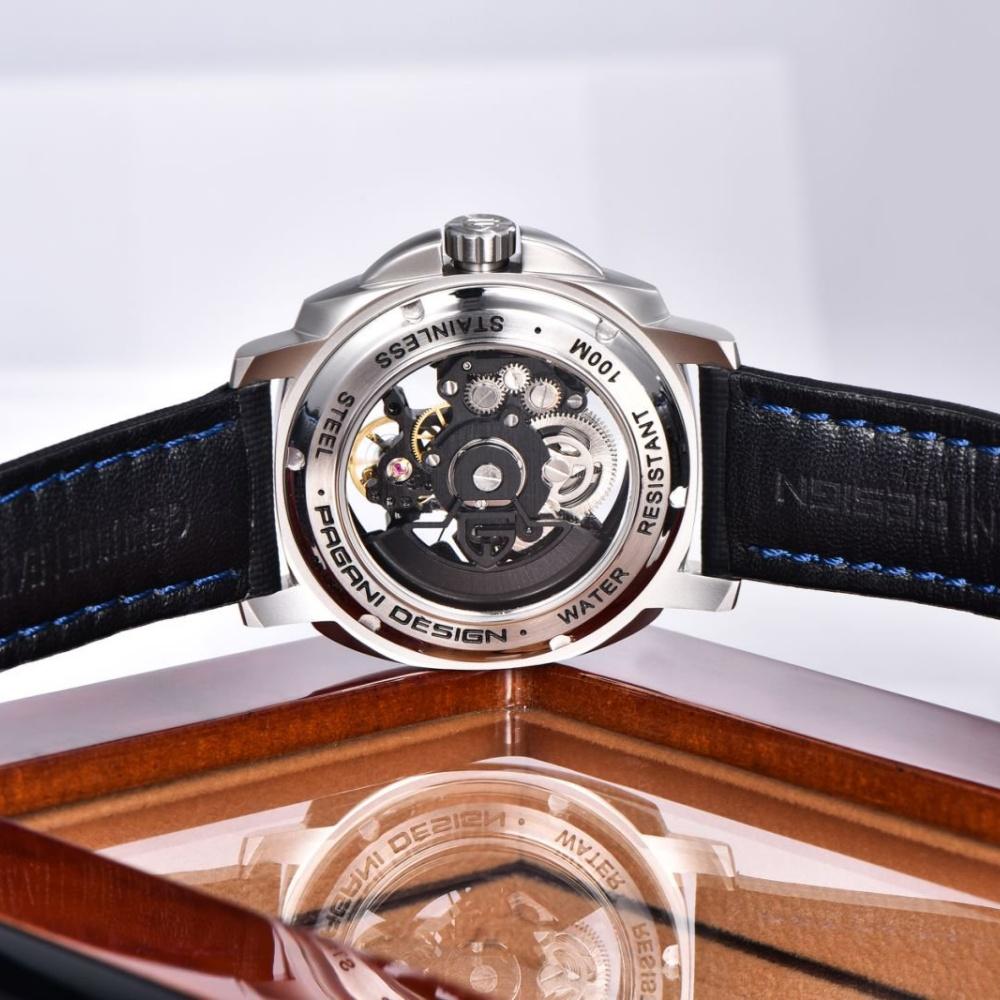 PAGANI DESIGN YS017 Herren Skelett Automatikuhr Kreatives Zifferblatt Tourbillon Saphirglas 100M Wasserdicht Armbanduhren