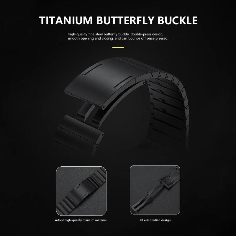 Tytanowy Pasek do Samsung Galaxy Watch 8 Classic 46mm Metalowa Opaska na Nadgarstek do Galaxy Watch 8 44mm 40mm/Ultra 47mm 2025 Akcesoria