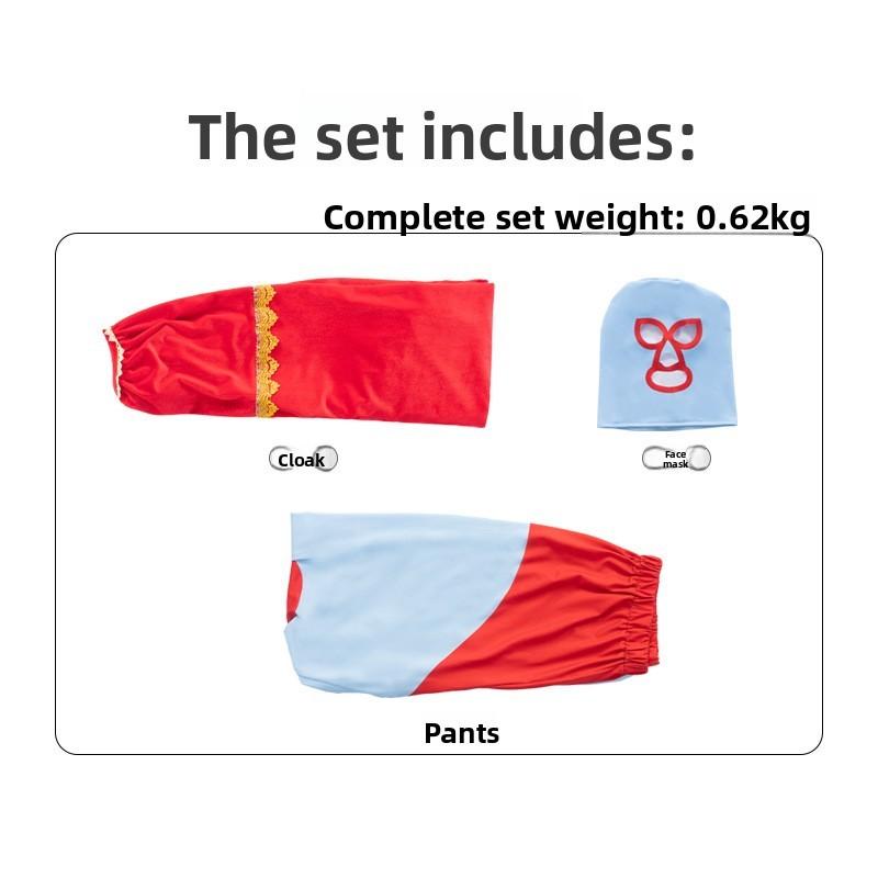 Movie Nacho Libre Costume Cosplay Cloak For Halloween Stage Performances
