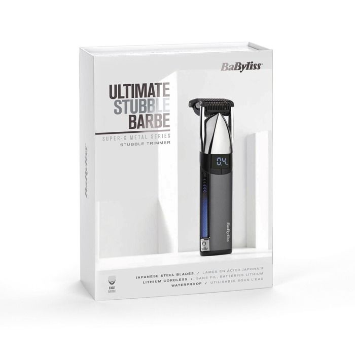 Men's Trimmer Babyliss BaByliss S996E Beard Trimmer Stubble Trimmer Cordless Super X Metal with Japanese Steel Blades for