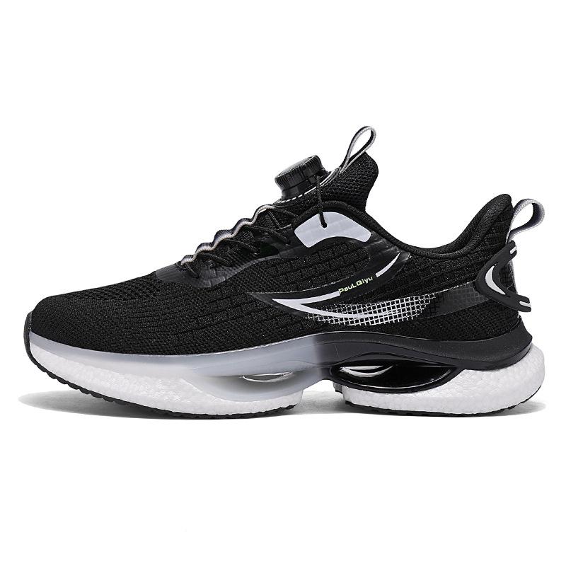 Sports men's shoes 2025 summer new full palm air cushion running shoes direct supply thick-soled non-slip shock-absorbing basketball shoes