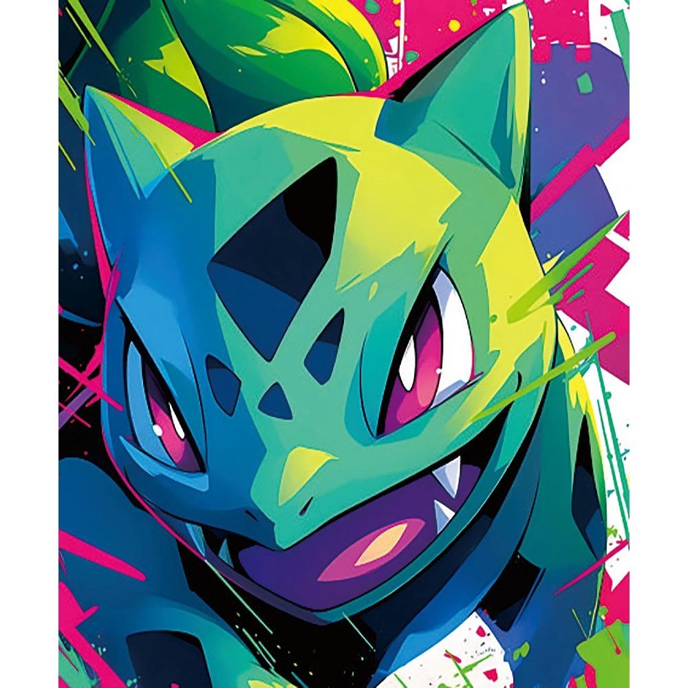Pokemon Home Decoration Canvas Painting HD Anime Colorful Poster Figure Squirtle Gengar Pikachu Charmander Wall Art Picture Gift
