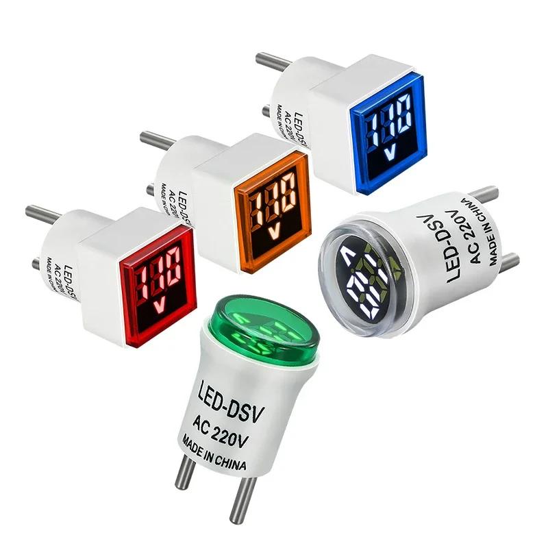 Square Digital Voltages Indicates AC220V/230V Home Circuit Tester Simple Installs Universal Home AC Voltage Meter