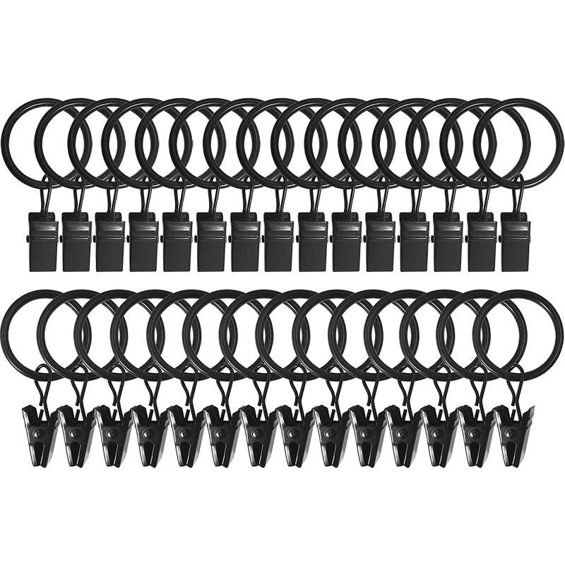 10-30Pcs Curtain Rings Clips for Curtain Hanging Photos Hats Rustproof Vintage Decoration Wire Holder Home DIY Storage Clips