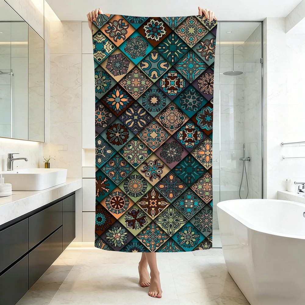 Exotic B-Bohemian Ethnic PatternS Towel Five-Star Hotel Quality Eco-Friendly Ultra Soft Thick Towels & Beach Towels