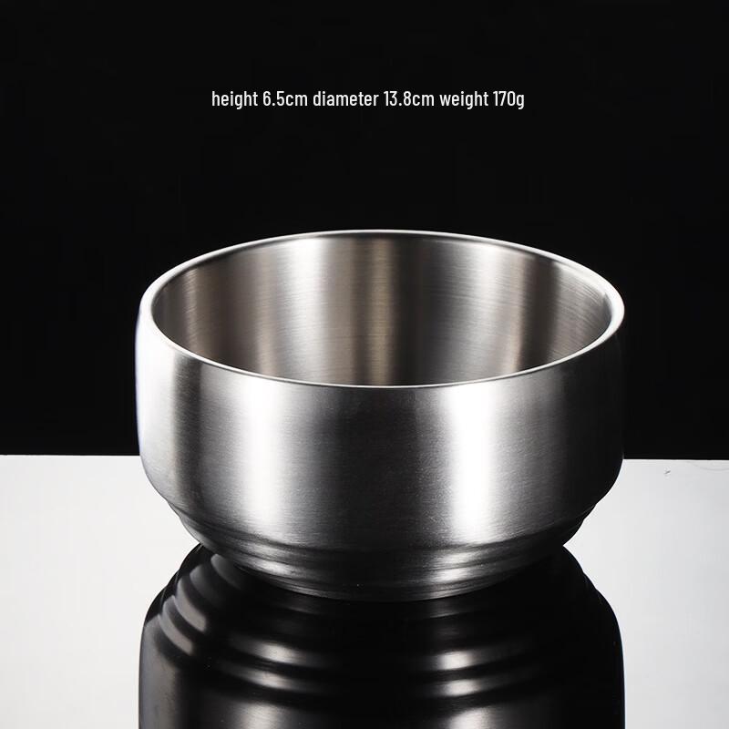

Qianxing 304 Stainless Steel Double-Layer Insulated Children s Rice Bowl