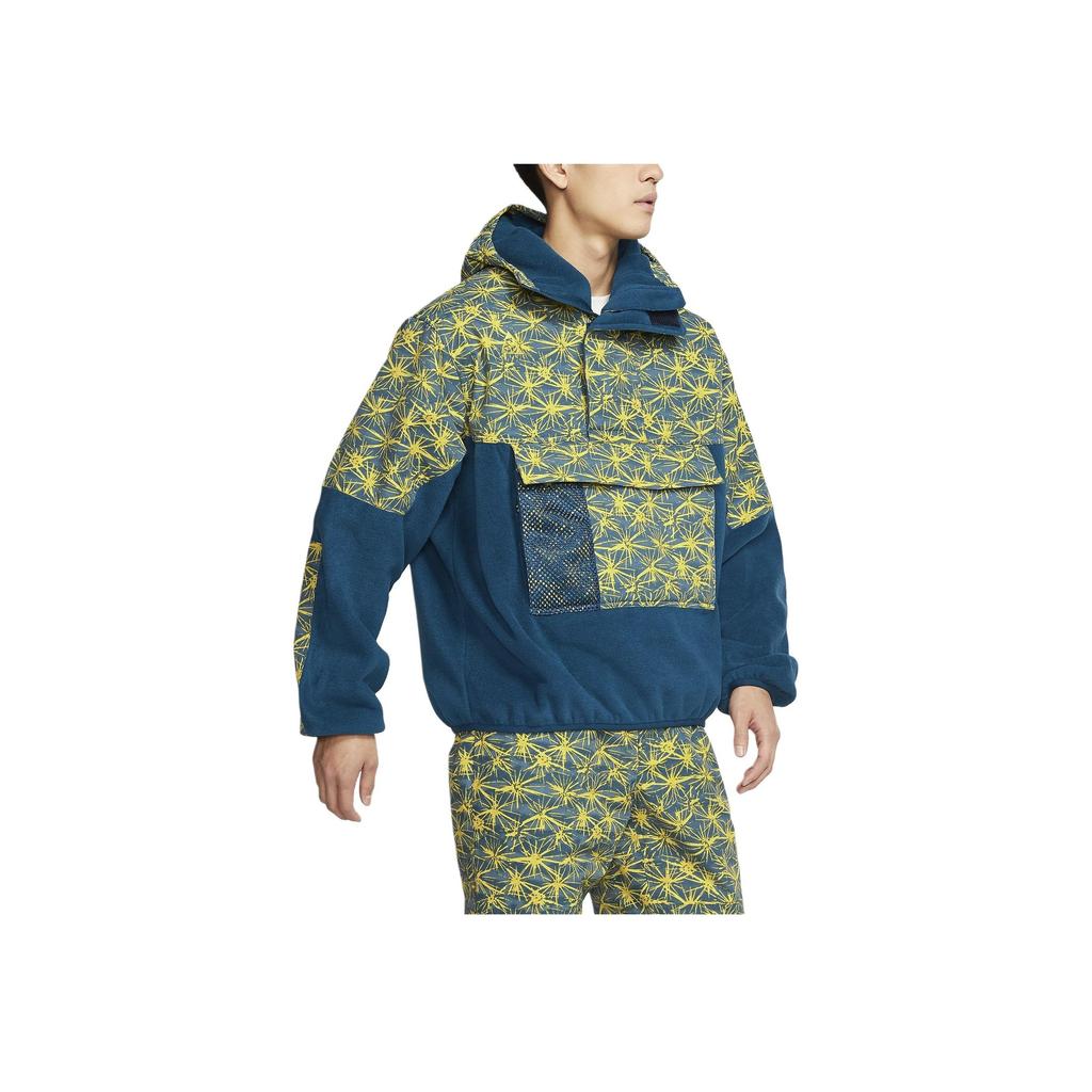 Nike ACG Series Color-Block Spliced Half-Zip Fleece Pullover Hoodie Men Hoodie Travel-Yellow CK3107-432