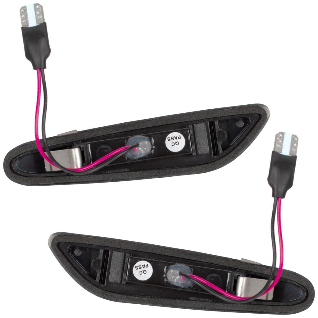 BMW Serie 1 E81 E82 E87 E88 Indicatore di Direzione Laterale LED Dinamico Fumé, Set da 2