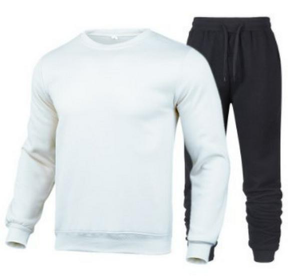 

Unisex Fleece-Lined Round Neck Sports Sweatshirt Set Small