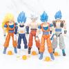 Anime Dragon Ball Vegeta Broly Son Goku Anime Actionfigur Modell Geschenke Sammlerfiguren für Kinder 18cm 5 Stück Im Set