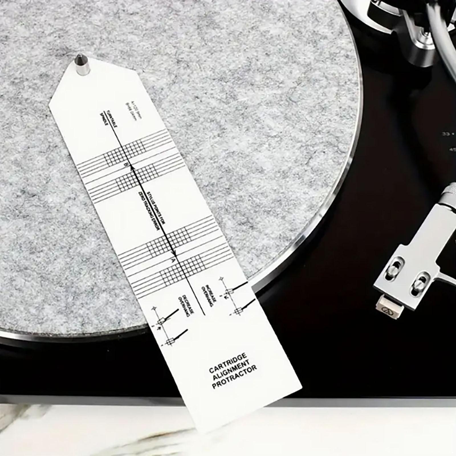 

Інструмент для калібрування голки програвача - Набір кутоміра для вирівнювання та вимірювача сили для точного відстеження платівки One Size білий