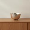 Aluminum Decorative Planter Hammered with Feet Tabletop Vessel Indoor