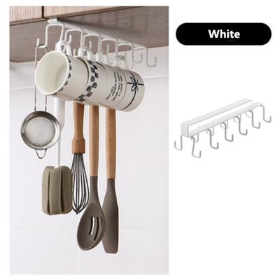 Zweireihiger Multifunktions-Aufbewahrungshaken, Metallschrankregale, stanzfreie Hängehaken, Getränkehalter, Küchenwerkzeug