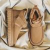 Snow Boots Winter New Warm Cotton Shoes Thick Sole Heightening Bread Shoes Non-slip Lazy Shoes Short Fluff