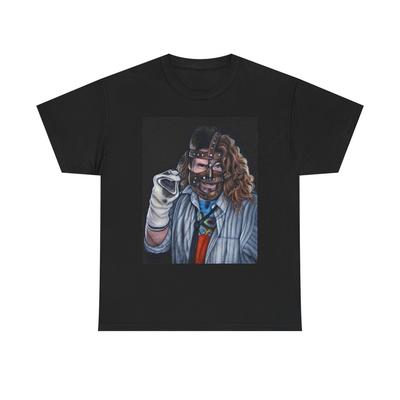 T-shirt Grafica Mick Foley Vintage Wrestling Retro Cotone Pesante Tee NUOVA T-shirt Unisex WWE