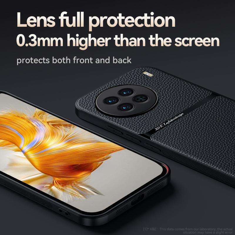 Pro Vivo X90 Pro Plus Pouzdro Luxusní Magnetický Stojan Kožené Pouzdro na Telefon pro VIVO X90 X90Pro+ Nárazník Nárazuvzdorný Držák do Auta Zadní Kryt