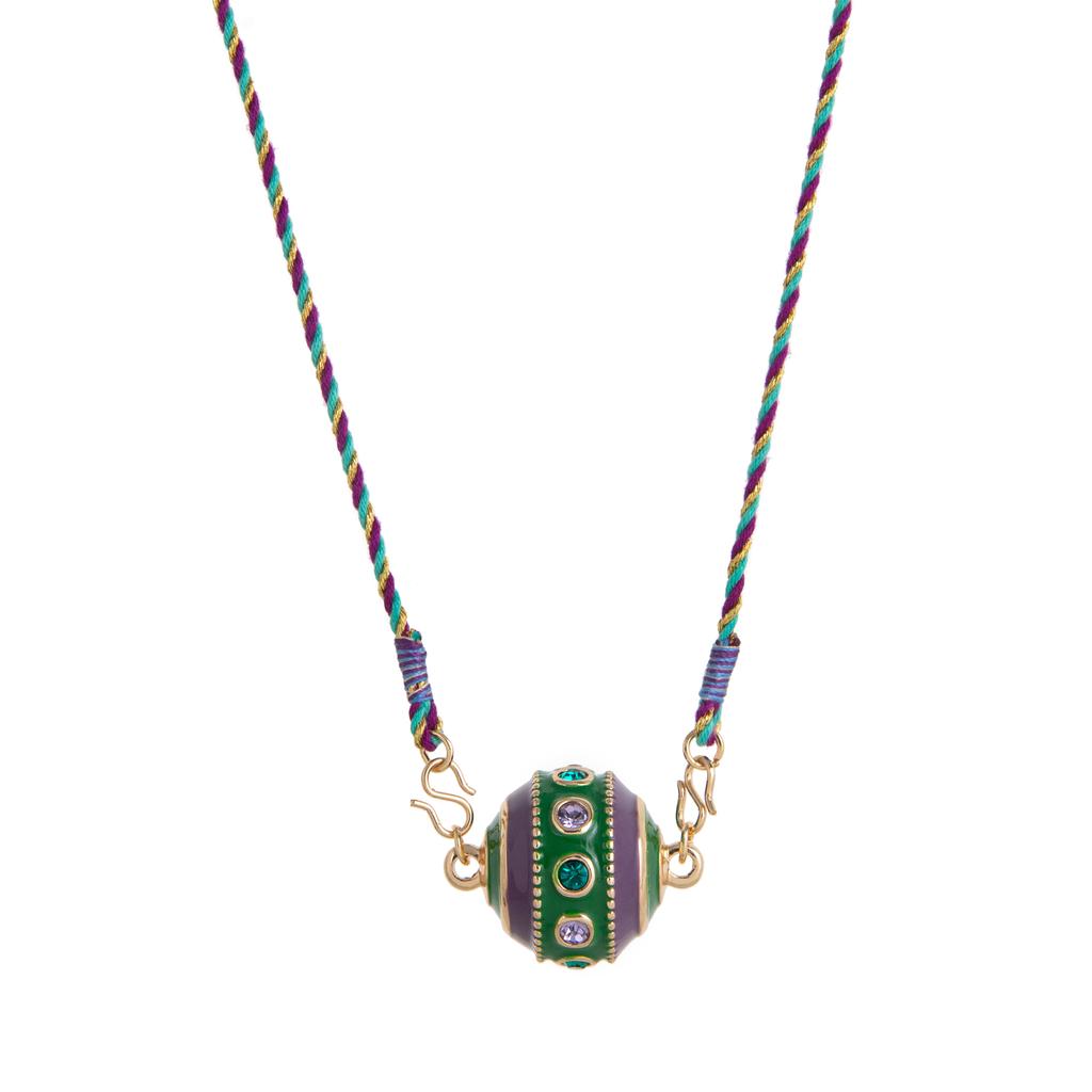 Bohemian Ethnic Style 18K Gold Plated Pendant Necklace with Colorful Gemstones - Handmade Vintage Multicolor Jewelry
