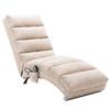 Relaxation Sofa, Full-body Supported Fixed Sofa, Soft Vibration Function and Side Pockets, Modern Living Room Furniture