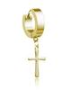 Huggie Earring Decorative Cross Gold - Kh-005