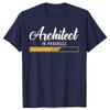 Funny Architect In Progress Job Architecture Graphic Tshirt Summer Unisex Fashion Casual Tshirt Cotton Loose Oversized T Shirt