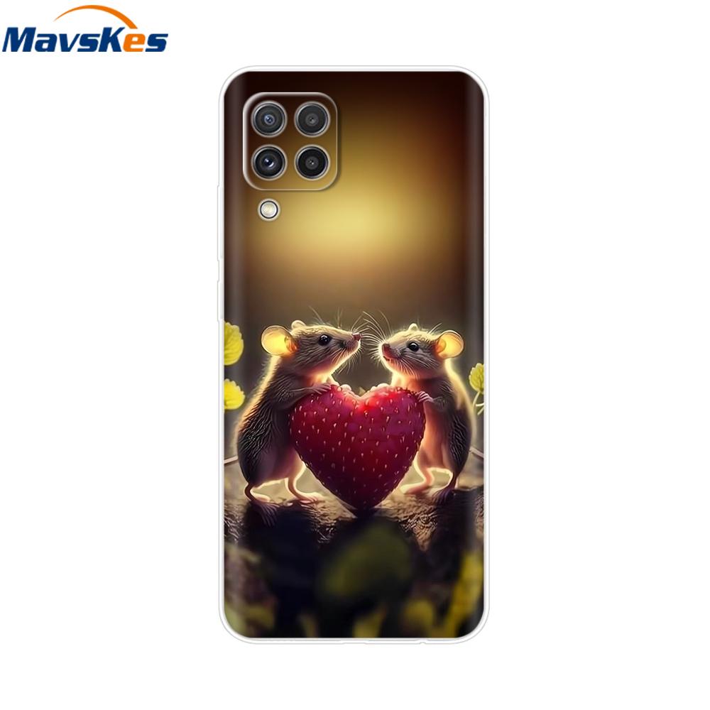 Für Samsung Galaxy A12 Hülle Weiche Silikonhülle Modisch Bemalte Weiche Handy-Fundas Für Samsung Galaxy A12 Hülle A 12 Hülle Stoßfänger