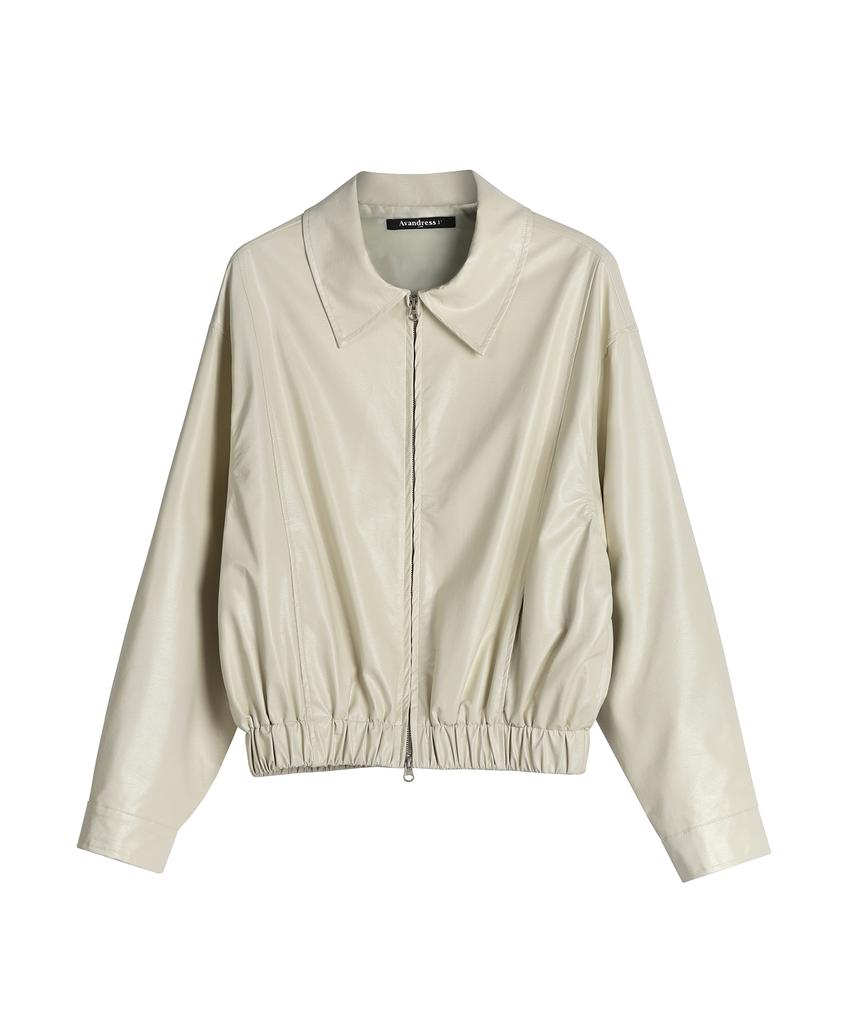 Avandress Harley Coated Faux Leather Jacket - 3 Colors