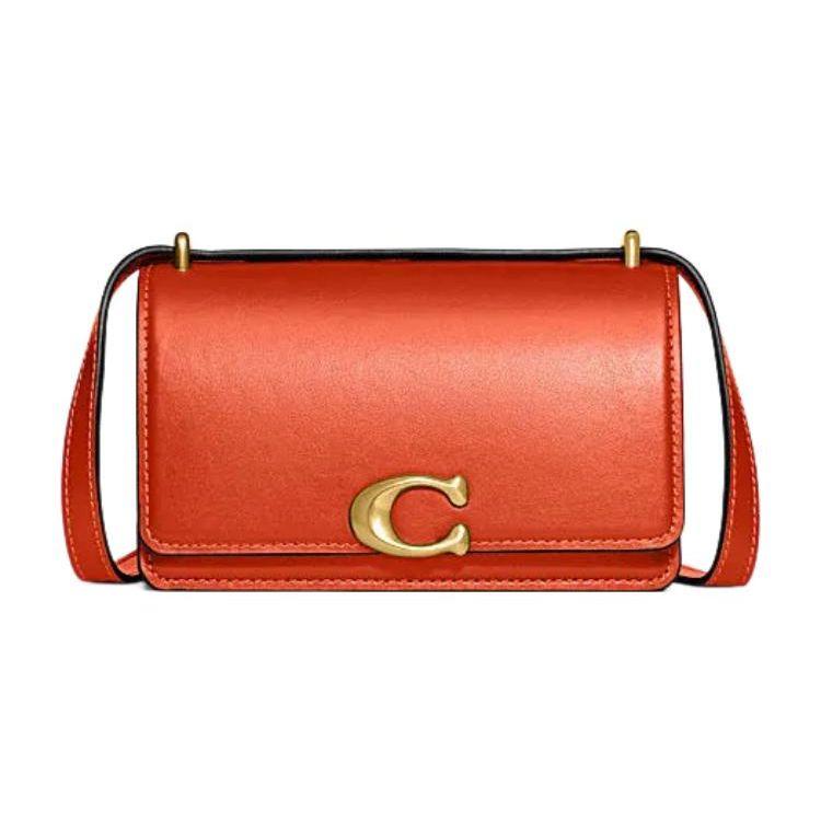 

Coach CD724 B4B4D Classic Leather Crossbody Bag Women Daily Casual Use Basic Set (Bag+Dust Bag)