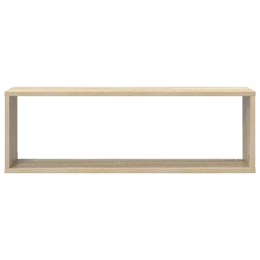 Vidaxl Półki Ścienne Kostki, 2 Szt., Dąb Sonoma, 80X15X26,5 Cm