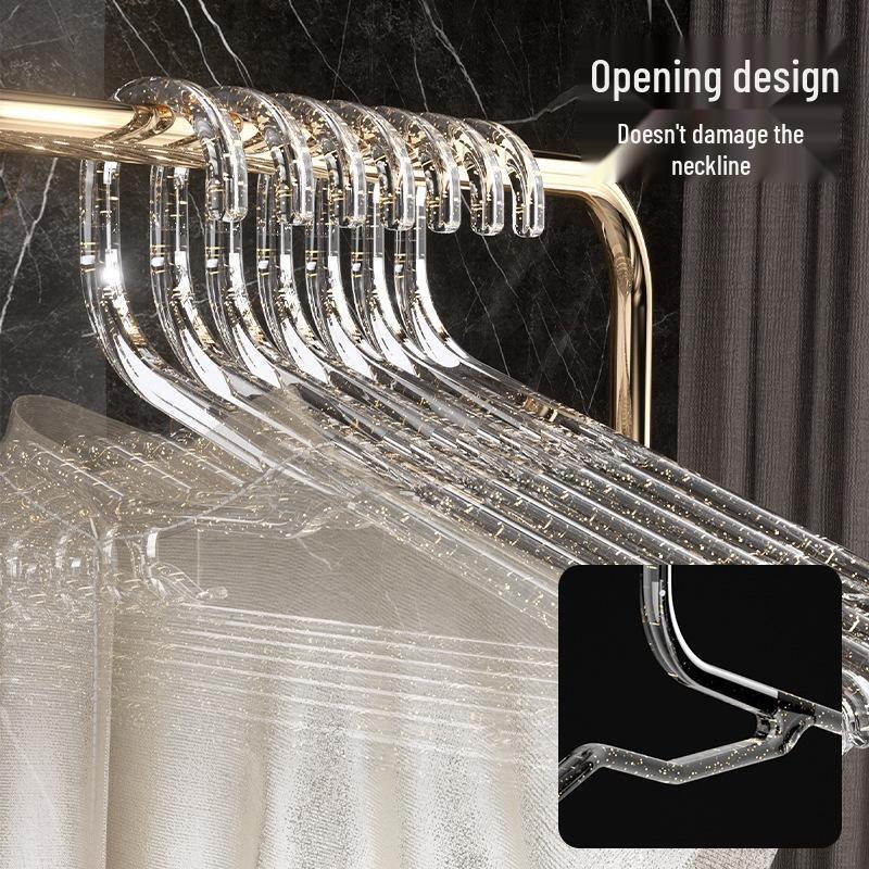 JINGRX Non-Slip Transparent Hangers