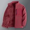 2025 Men's Autumn Winter Thick Velvet Dad Jacket - Loose Fit Cotton Top