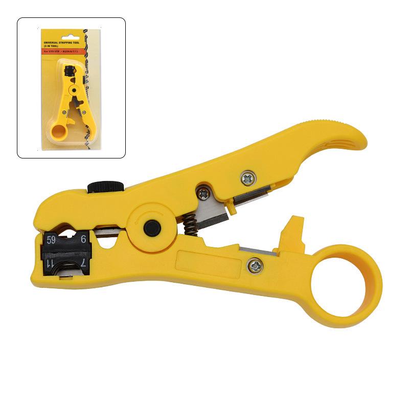 Coaxial & Network Cable Stripping and Cutting Pliers