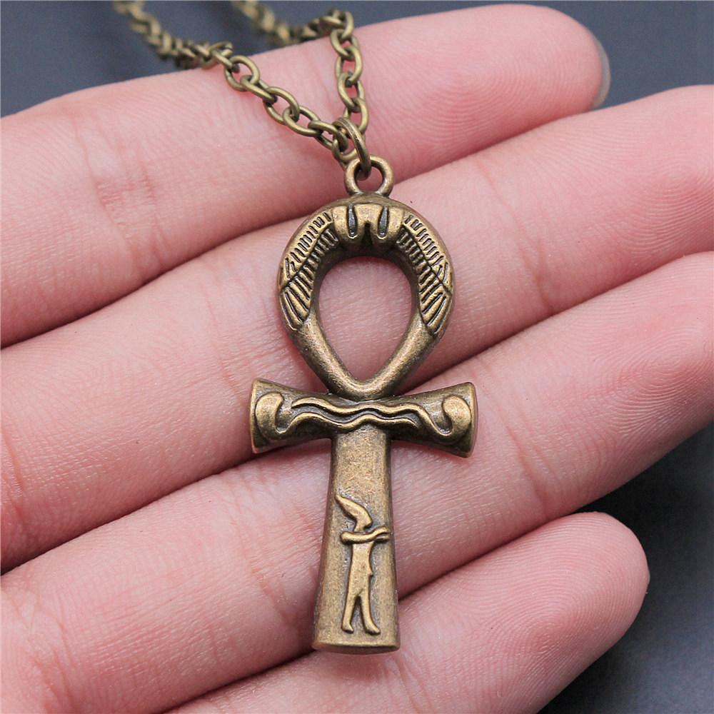 Betendes Kreuz Religiöses Amulett Anhänger Antike Bronze Metall Freund Halskette Neuankunft Geschenk