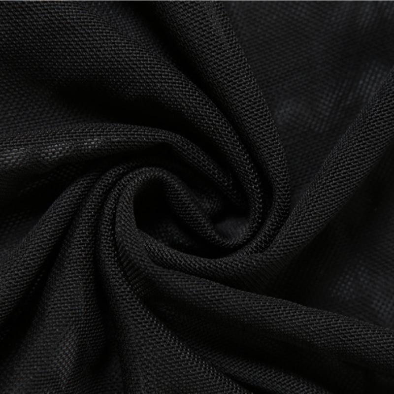 Netz Sexy Heiß Vintage Gothic Grunge Sets Lässig Elegant Neu Durchsichtig Damen Sommerkleidung Schwingender Hals Einfarbig Weiblich Mitternachts-Outfits