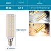 High Brightness LED Corn Bulb E14/E27 Screw Base 110v/220V Pendant Crystal Light for Indoor Lighting
