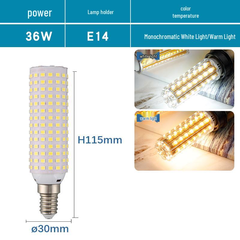 High Brightness LED Corn Bulb E14/E27 Screw Base 110v/220V Pendant Crystal Light for Indoor Lighting