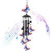 Hummingbird Wind Chimes for Outside, Metal Wind Chime with Aluminum Tubes & Deep Soothing Sound, Rustproof Garden Decor for Yard Patio Balcony