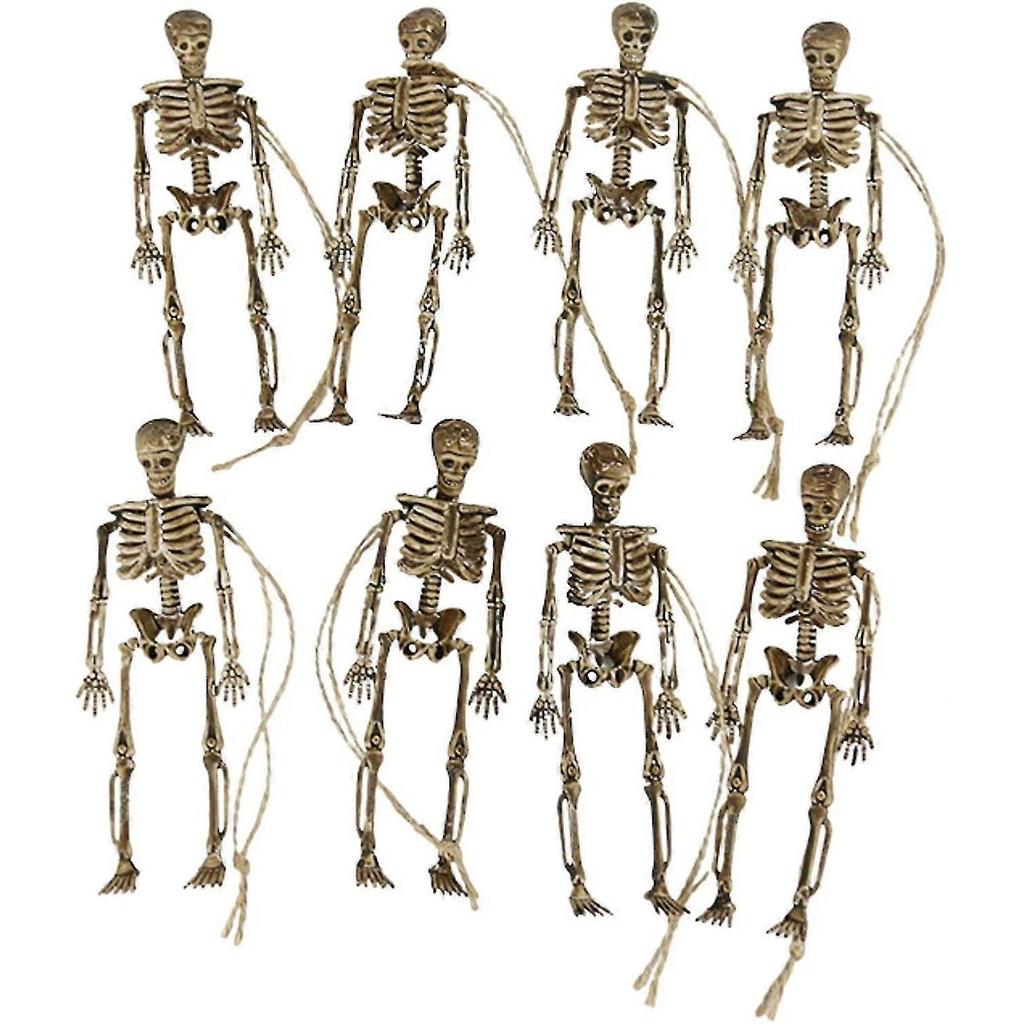 Halloween Skeletons Life Size, Halloween Skeleton Decorations - Props Trick Supplies Life Size Skeleton With Hangings Rope For Halloween Party Decorat