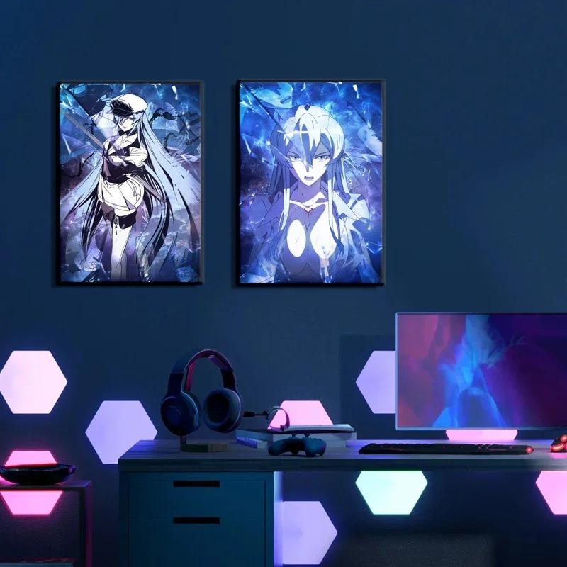 Japanese Anime Akame Ga Kill Akame Poster Anime Character Wall Decor Canvas Print Decoration for Game Room Home Wall Art Picture