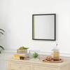 Square Wall Mirror 50 X 50 Cm Black Wooden Frame Ideal For Bathroom Living Room Or Bedroom