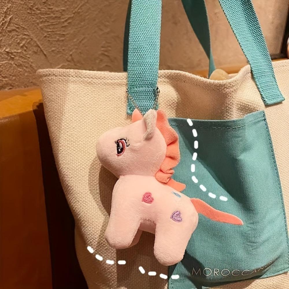 Unicorn Dolması Hayvanlar Mini Peluş Oyuncak Anahtarlık Küçük Peluşlar Çocuklar Kızlar Erkekler İçin Sırt Çantası Süsleri Kolye Anahtarlık