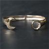 Wrench Biker Bangle 316L Stainless Steel Cool Spanner Bracelet For Men